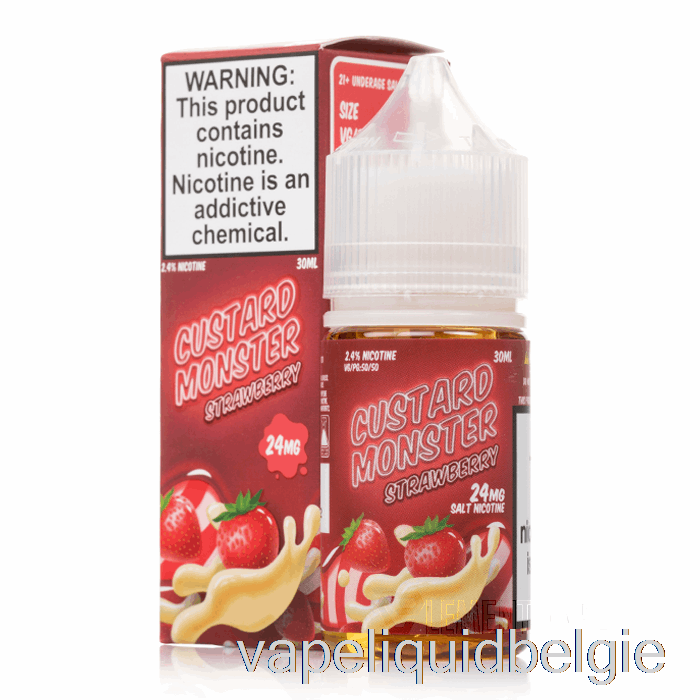 Vape Vloeibare Aardbei - Custardmonsterzout - 30 Ml 48 Mg